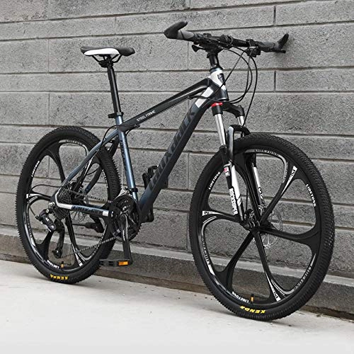 Mountain Bike : peipei 24 / 26 inch wheel adult student off-road mountain bike 21 / 24 speed road biker spring fork front fork racing riding-5 Six knife wheel_24 inch (140-170cm)_21 Speed