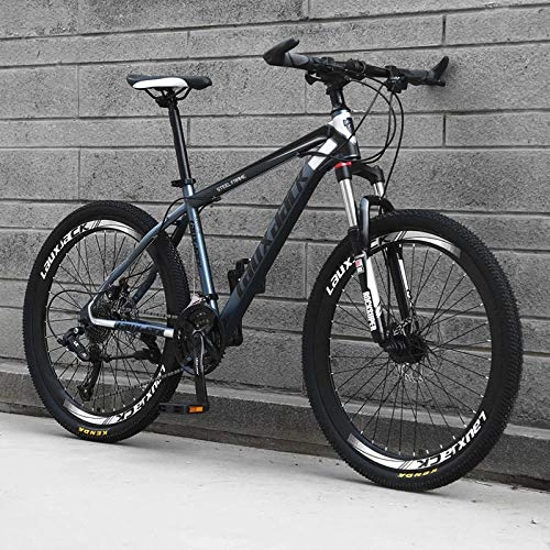 Mountain Bike : peipei 24 / 26 inch wheel adult student off-road mountain bike 21 / 24 speed road biker spring fork front fork racing riding-5 Spoke wheel_26 inch (160-185cm)_21 Speed