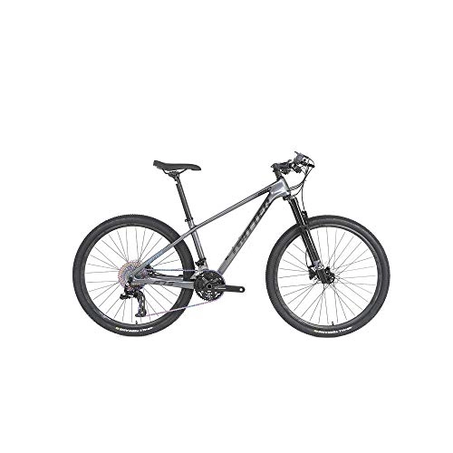 Mountain Bike : peipei 24 / 36 speed 27.5 / 29 off-road shock-absorbing mountain bike. Carbon fiber bicycle mountain bike carbon fiber bicycle-dark grey_29 x15