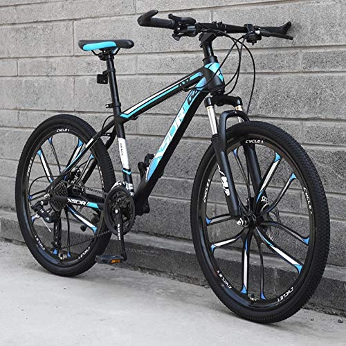 Mountain Bike : PengYuCheng Mountain bike adult 24 speed men and women students speed road racing sports car youth lightweight shock-absorbing cross-country bicycle q14