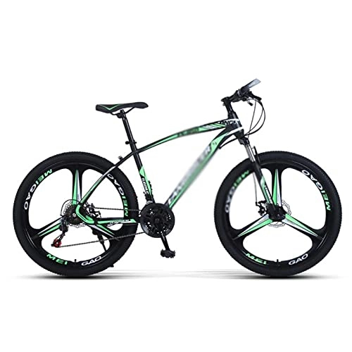 Mountain Bike : Professional Racing Bike, 26 inch Mountain Bike All-Terrain Bicycle with Front Suspension Adult Road Bike for Men or Women / Green / 21 Speed (Color : Green, Size : 21 Speed)