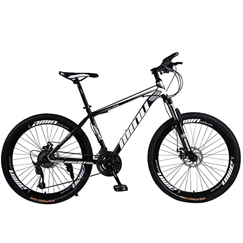 Mountain Bike : QCLU 26 Inch Mountain Bike, Variable Speed 21 Speed Mountain Bike Adult Student Bicycle Outdoor Driving Feeling Durable Relaxed and Comfortable Bike (Color : Black)