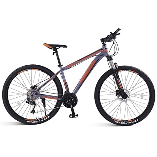Mountain Bike : QCLU Adult Mountain Bikes, 33 Speed Rigid Mountain Bike with Double Disc Brake Aluminum Frame with Front Suspension Road Bike for Men, 26 inch (Color : Purple, Size : 26 inch)