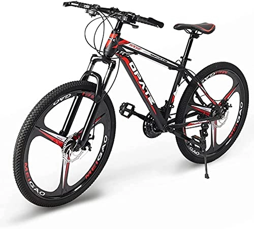 Mountain Bike : Qianglin 24 / 26inch Mountain Bike for Men Women, Adult Road Offroad City MTB Bicycles, Suspension Fork, 21-30 Speed, Dual Disc Brakes