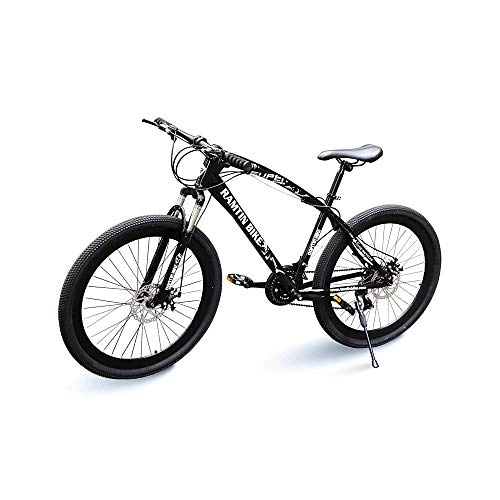 Mountain Bike : ramtin bike 26" Black 40mm Rim Bicycle Mountain Cruiser City Road 21S