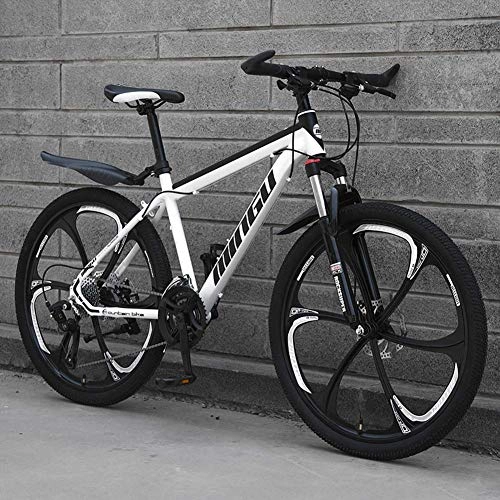 Mountain Bike : Relaxbx Mountain Bike 21 Speeds Carbon Steel Frame Unisex Road Bike 24 / 26 Inch Wheels, Blue, 24inch