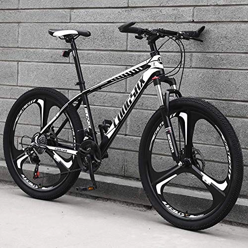 Mountain Bike : Relaxbx Mountain Bike, 24 / 26 Inch Wheels, Carbon Steel Fram, 27 Speeds, Red, 24inch