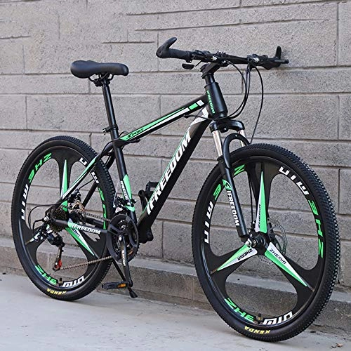 Mountain Bike : SANJIANG Mountain Bike, 21 / 24 / 27 / 30 Speed Double Disc Brake City Bikes 24 / 26 Inches All-Terrain Adaptation Hard Tail Front Shock Absorber Suspension, B-24in-30speed