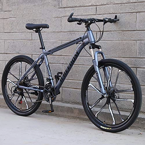 Mountain Bike : SANJIANG Mountain Bike, 24 / 26 In Wheels Disc Brakes 21 / 24 / 27 / 30 Speed Mens Bicycle Front Suspension MTB, D-24in-24speed