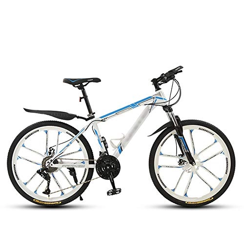 Mountain Bike : SANJIANG Mountain Bike, Outdoor Sports Exercise Fitness, Cycling Sports Mountain Bikes Suitable For Men And Women Cycling Enthusiasts, White-26in-30speed