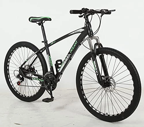 Mountain Bike : SHUI Mountain Bike, Full Dual Suspension, 26, 27.5-Inch Wheels green-27.5 in