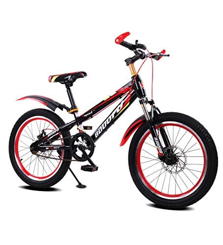 Mountain Bike : Single Speed Kids Bike Bicycle 16 / 18 / 20 Inches Disc Brake Shock Absorption Kids Cycling Biking Mountain Bicycle, 16inch