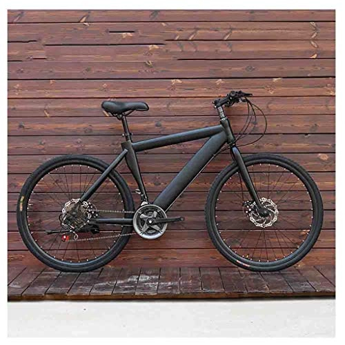 Mountain Bike : SOAR Adult Mountain Bike Bicycles Mountain Bike adult Men's MTB Road Bicycle For Womens 24 Inch Wheels Adjustable Double Disc Brake (Color : Black, Size : 30 Speed)