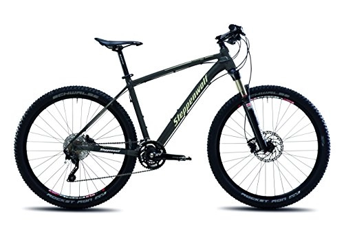 Mountain Bike : Steppenwolf Men's Tundra Pro Hardtail Mountain Bike, 27.5 inch wheels, 18.5 inch frame, Men's Bike, Antracite / Desert Matte Black, 99% assembled