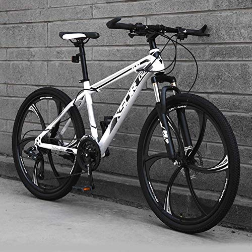 Mountain Bike : Stylish 24-Speed Mountain Bike for Adult, 24 / 26 Inch Wheels, Lightweight Carbon Steel Frame Disc Brake, #C, 24inch