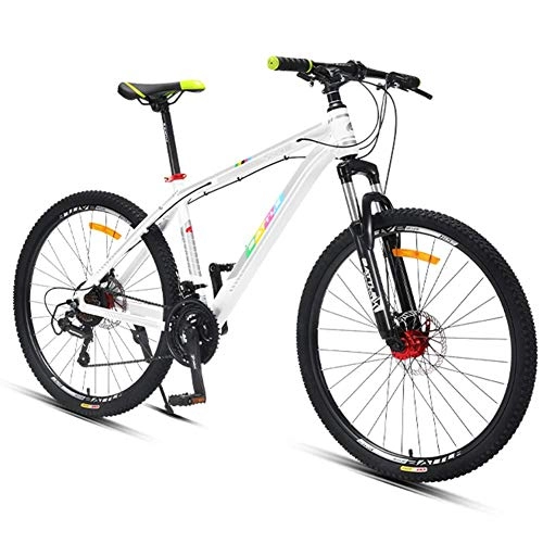 Mountain Bike : Stylish 27 Speed Shiftable, Mountain Bike, 26 Inch, Front Suspension Lightweight Aluminum Alloy Frame, #B