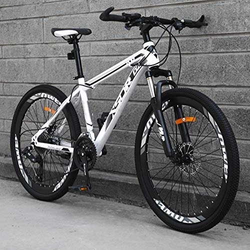 Mountain Bike : Stylish Mountain Bikes 21 Speeds Shiftable Mechanical Disc Brakes Lightweight Carbon Steel Frame, #B, 26inch