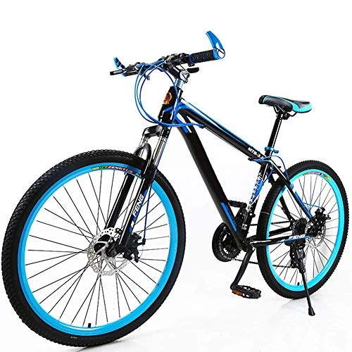 Mountain Bike : Stylish Unisex's Mountain Bike 26 Inches 21 Speed Bicycle MTB Disc Brakes, Black