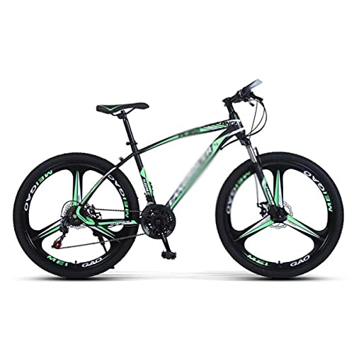 Mountain Bike : T-Day Mountain Bike 26 Inch Mountain Bike With 21 / 24 / 27-Speeds All-Terrain Bicycle With Dual Disc Brake For Adults Mens Womens(Size:24 Speed, Color:Green)