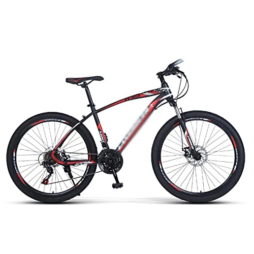 Mountain Bike : T-Day Mountain Bike 26 Inches Wheel Mens Mountain Bike Carbon Steel Frame 21 / 24 / 27-Speed MTB With Dual Disc Brake For Boys Girls Men And Wome(Size:27 Speed, Color:Red)