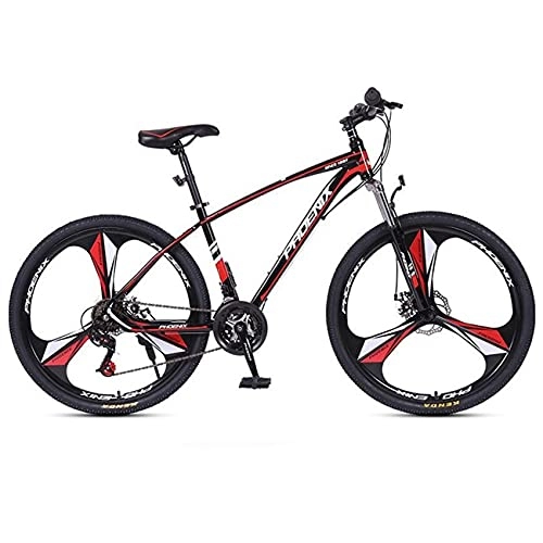 Mountain Bike : T-Day Mountain Bike 27.5 Wheels Mountain Bike Daul Disc Brakes 24 / 27 Speed Mens Bicycle Front Suspension MTB Suitable For Men And Women Cycling Enthusiasts(Size:27 Speed, Color:Red)
