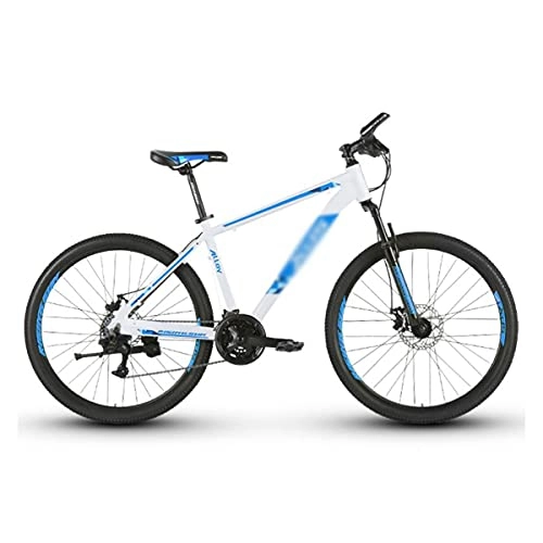 Mountain Bike : T-Day Mountain Bike Mountain Bike 21 Speed 26 Inches Wheel Dual Suspension Bicycle With Aluminum Alloy Frame Suitable For Men And Women Cycling Enthusiasts(Color:Blue)