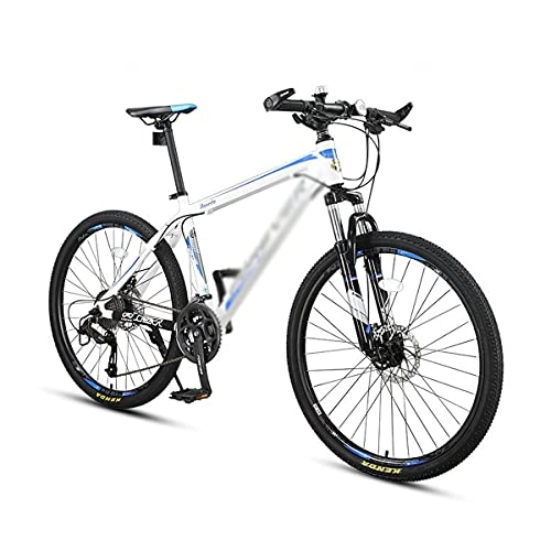 Mountain Bike : T-Day Mountain Bike Mountain Bike 26 Inch Front Suspension 24 / 27-Speeds Carbon Steel Mountain Bike For Adults Dual Disc Brake MTB Bikes For Men And Women(Size:27 Speed, Color:Blue)