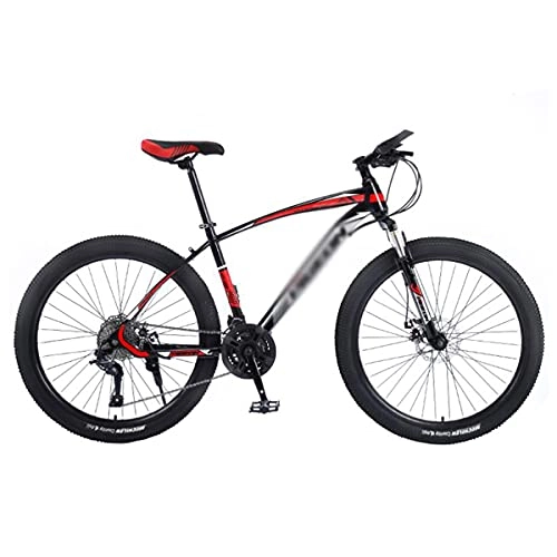 Mountain Bike : T-Day Mountain Bike Mountain Bike 26-inch Wheel 21 / 24 / 27 Speed 3 Spoke Double Disc Brake Bicycle Suspension Fork Rear Anti-Slip Bike For Adult Or Teens(Size:21 Speed, Color:Red)