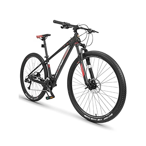 Mountain Bike : Tbagem-Yjr 26" Spoke Wheel Adults Mountain Bike / Bicycles 33 Speed MTB Lightweight Aluminium Frame Disc Brake Red / Orange / Blue (Color : Red)