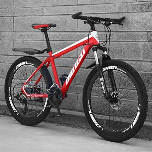 Mountain Bike : Tbagem-Yjr Hardtail Mountain Bikes For Adults Mens, Commuter City Hardtail Mountain Bicycle (Color : Red, Size : 30 Speed)