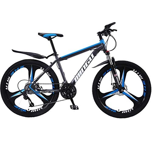 Mountain Bike : Tbagem-Yjr Variable Speed Mens MTB, Hardtail Mountain Bikes Off-road Damping City Road Bicycle (Color : Black blue, Size : 30 Speed)