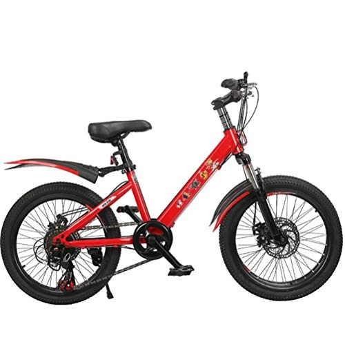 Mountain Bike : Tbagem-Yjr Variable Speed Mountain Bike, 20 Inches Wheel Road Bicycle Cying For Children (Color : Red, Size : 21 speed)