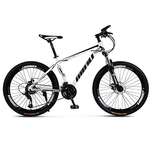 Mountain Bike : TOOLS Off-road Bike Bicycle Mountain Bike Adult Men MTB Light Road Bicycles For Women 26 Inch Wheels Adjustable Speed Double Disc Brake (Color : White, Size : 30 Speed)