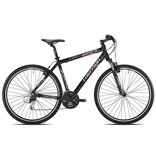 Mountain Bike : TORPADO Trekking T820 Sportage Cross 28'' Black 3x8 Vel - Size 48 (Trekking)