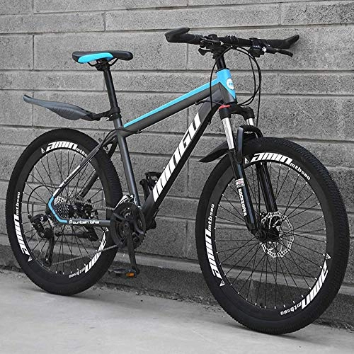 Mountain Bike : TRGCJGH Mountain Bike 26 Inches, Double Disc Brake Frame Bicycle Hardtail With Adjustable Seat, Country Men's Mountain Bikes 21 / 24 / 27 / 30 Speed, A-30speed