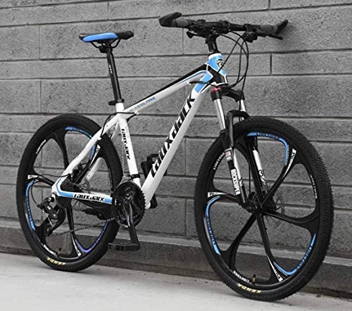 Mountain Bike : TTZY Adult Mountain Bike 26 inch 21 / 24 / 27 / 30 Speed Oil Disc One Wheel Off-Road Speed Bicycle Male Student Shock Bicycle 6-6, 30 SHIYUE