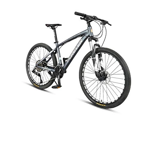 Mountain Bike : WEIZI Road Bike, 26-inch 36-speed Mountain Bike, Hydraulic Disc Brakes, Aluminum Alloy, Home And Outdoor Good looking very good road bike (Color : Grey, Size : 36-speed)