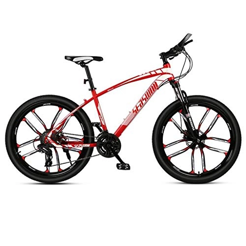Mountain Bike : WGYDREAM Mountain Bike Youth Adult Mens Womens Bicycle MTB Mountain Bike, 26inch Hard-tail Mountain Bicycles, Carbon Steel Frame, Front Suspension and Dual Disc Brake Mountain Bike for Women Men Adults