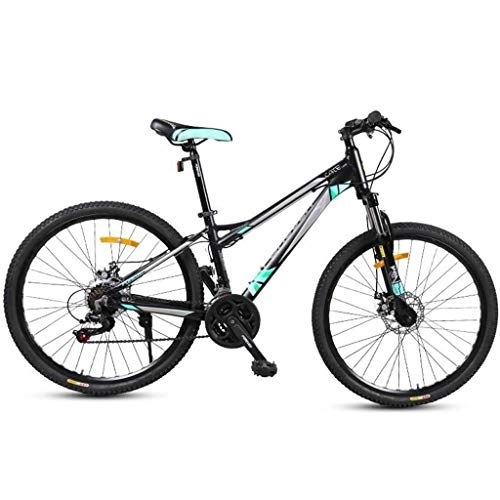 Mountain Bike : WGYDREAM Mountain Bike Youth Adult Mens Womens Bicycle MTB Mountain Bike, Aluminium Alloy Frame Bicycles, Double Disc Brake and Front Suspension, 26inch Wheel, 21 Speed Mountain Bike for Women Men Adults