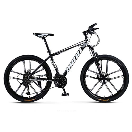 Mountain Bike : WGYDREAM Mountain Bike Youth Adult Mens Womens Bicycle MTB Mountain Bike, Carbon Steel Frame Hardtail Bicycles, Double Disc Brake and Front Suspension, 26inch Wheel Mountain Bike for Women Men Adults