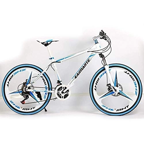 Mountain Bike : WJSW Mens Mountain Bike 24 Inch Dual Disc Brakes City Road Bicycle 21 Speed Commuter City Hardtail Bike (Color : C)