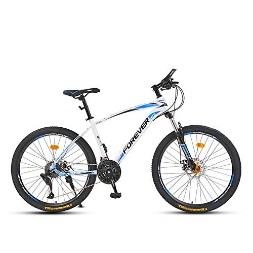 Mountain Bike : WLWLEO Mountain Bike Bicycle for Adult Teen High-carbon Steel Hardtail Mountain Bike with Shock Absorption Variable Speed Road Offroad Bike, A, 24" 24 speed