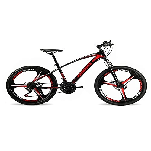 Mountain Bike : WXXMZY Bicycles, Mountain Bikes, 24 / 26 Inch Mountain Bikes For Adults And Teenagers, 21-speed Light Dual-disc Mountain Bikes. (Color : Red, Size : 26 inches)