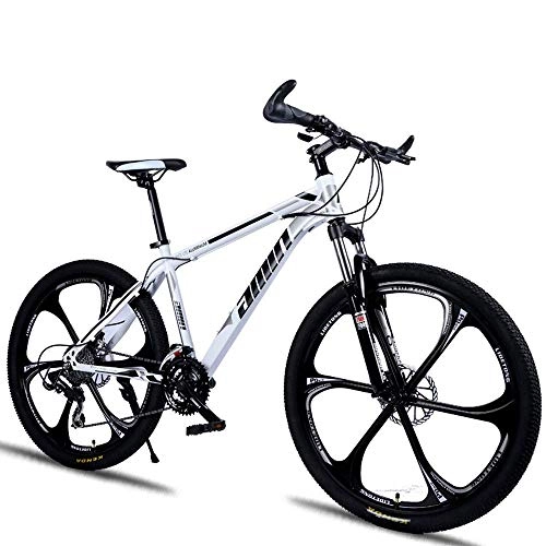 Mountain Bike : XHCP Variable-Speed Mountain Bike, 26-Inch Male And Female Shock-Absorbing Student Bike, Carbon Steel Bikes, 21 / 24 / 27 / 30 Speed Mountain Bicycle, MTB, C, 27 speed