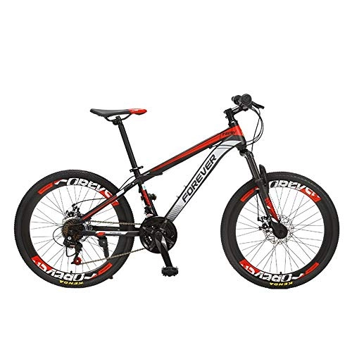 Mountain Bike : XIXIA X Mountain Bike High Carbon Steel Frame Bottom Span Student Men and Women Line Disc Cross Country Bicycle 24 Inch 24 Speed