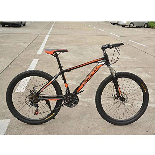 Mountain Bike : YUANP 26in Mountain Bike 21 Speed Shift Left 3 Right 7 Frame Shock Absorption Mountain Bicycle, C-26in