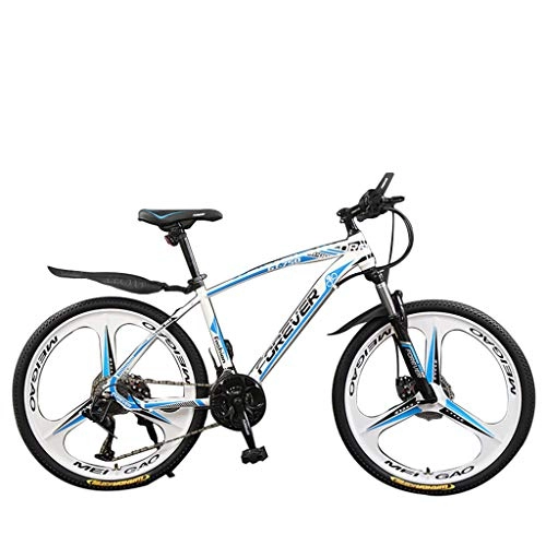 Mountain Bike : zxcvb 26 Inch Men's Mountain Bikes, High-carbon Steel Hardtail Mountain Bike, Mountain Bicycle with Front Suspension Adjustable Seat, 21 / 24 / 27 / 30 Speed