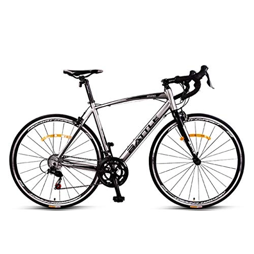 Road Bike : Adult Road Bike, 16-speed Adjustable Bike With Aluminum Alloy Frame, C-type Caliper Brake, Simple Structure And Easy Maintenance Bike GH