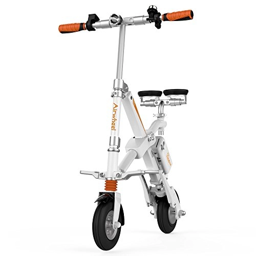 Road Bike : AIRWHEEL E6 Foldable Electric Bicycle with Detachable Battery (white)