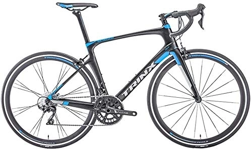 Road Bike : Bicycle Men Women Road Bike, 22 Speed Ultra-Light Carbon Fiber Road Bicycle, Adult Racing Bicycle, 700C Wheels Sport Hybrid Road Bike, Blue (Color : Blue)